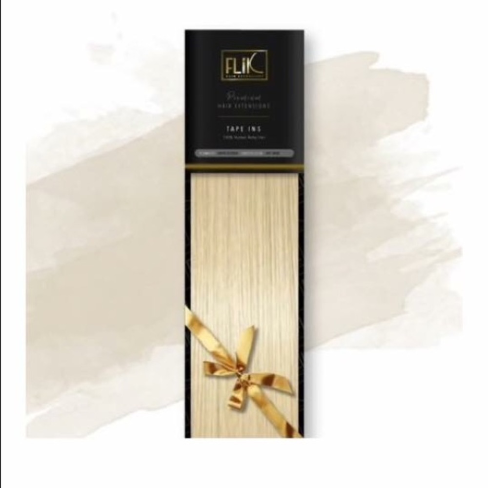 Flik Tape in hair extensions blonde real hair